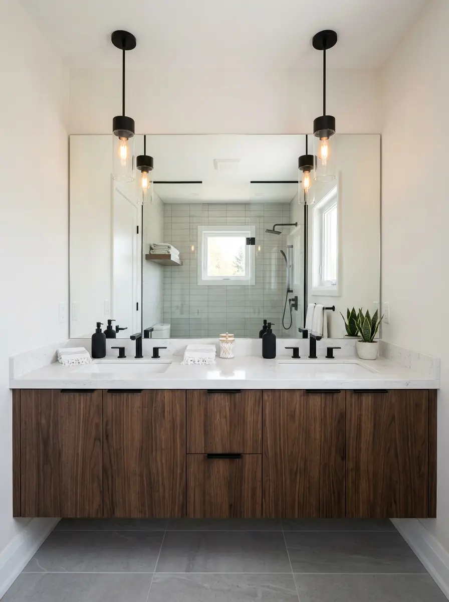 Custom master vanity installation