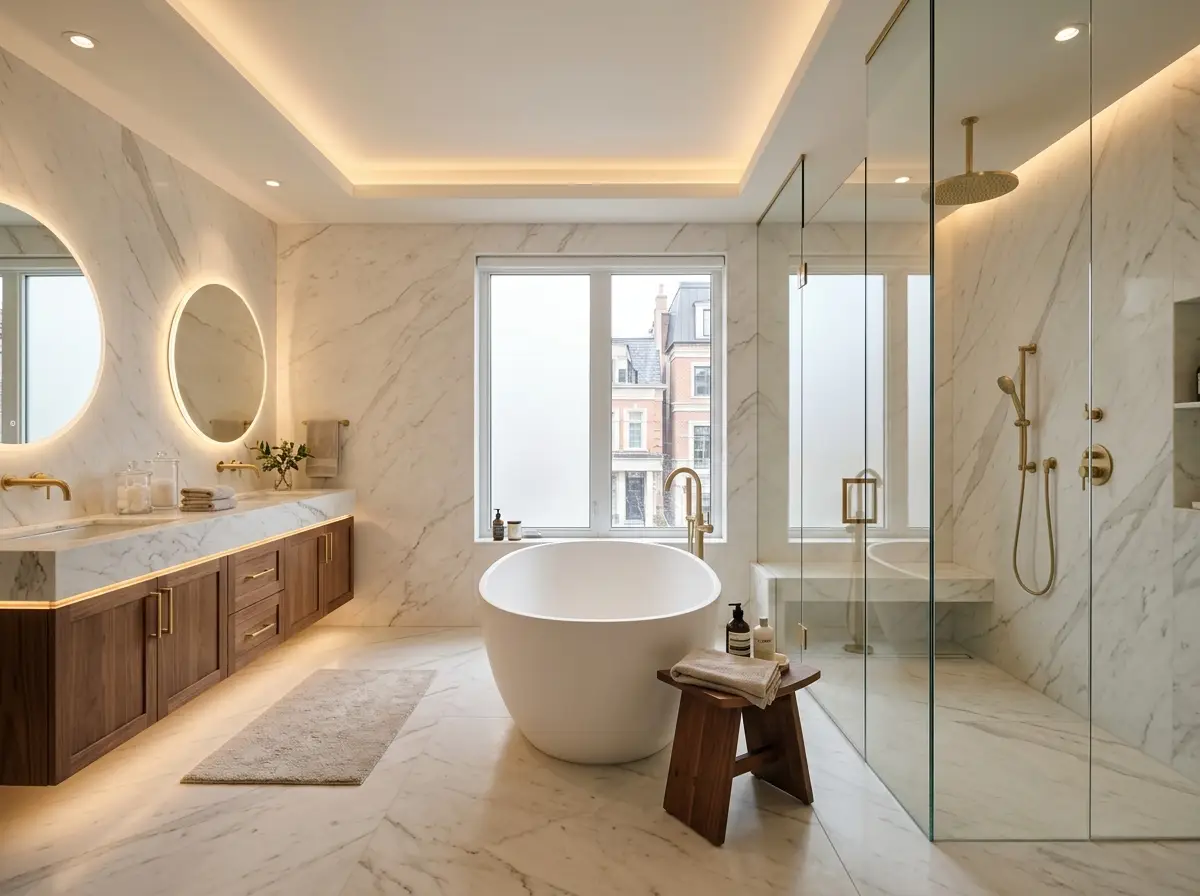High-end luxury spa bathroom in Yorkville